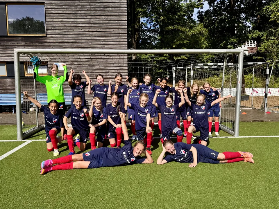 Mannschaftsfoto der 1. D-Mädchen
