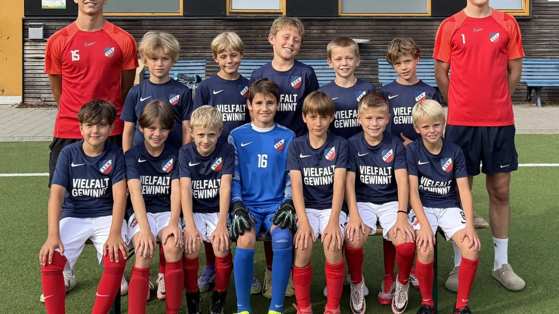 Mannschaftsfoto der 1. E-Jugend